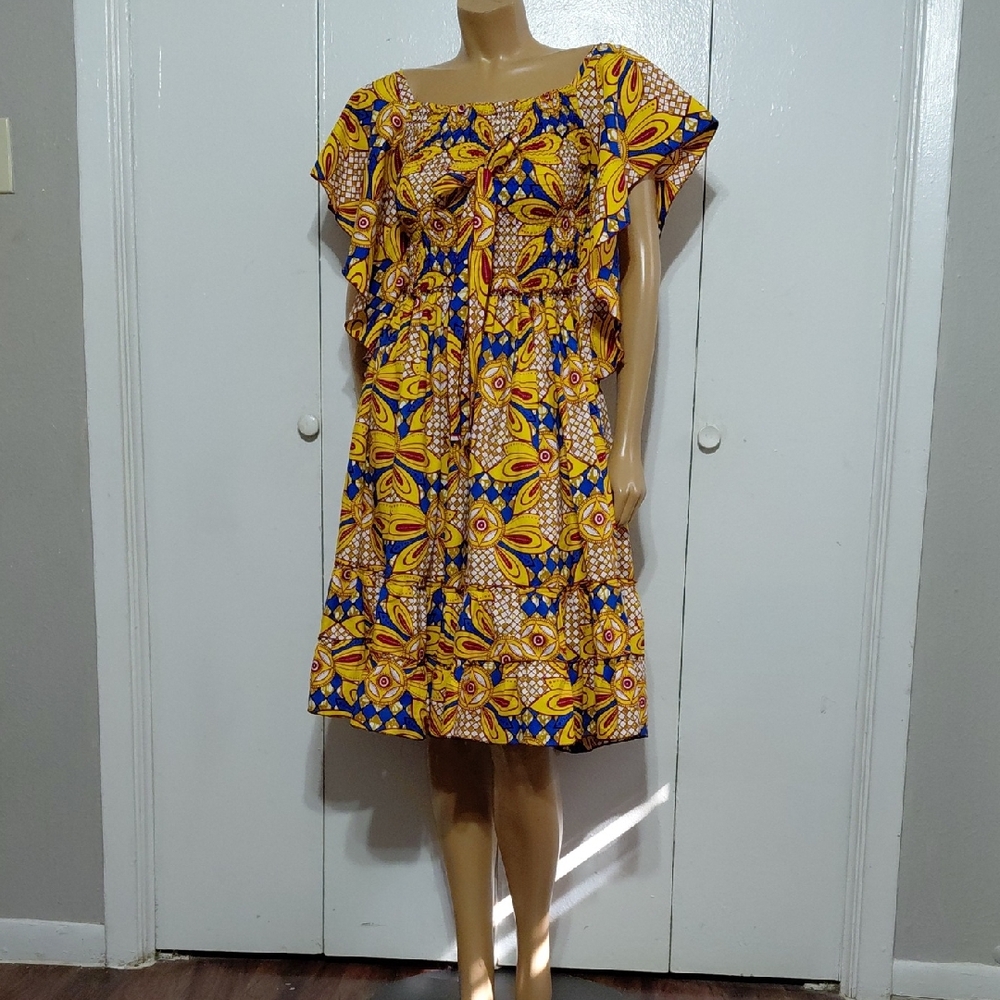 👗♻️ African Patterned Dress